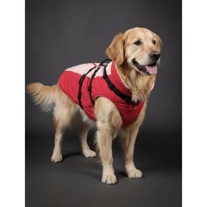 Red and Pink Dog Jacket